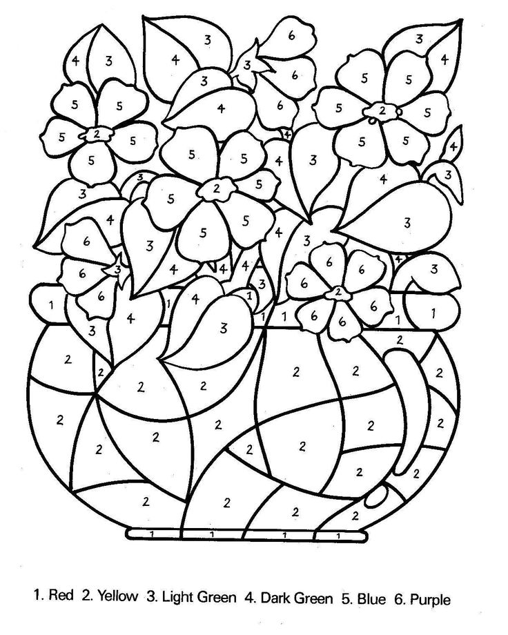 Free Printable Color By Number For Adults
