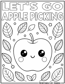 Apple Picking Coloring Pages Sheets Apple Orchard Coloring Pages Fall 