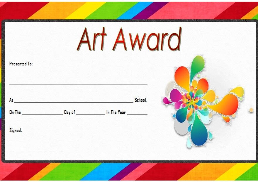 Art Certificates Free Printables Printable Templates Your Go To
