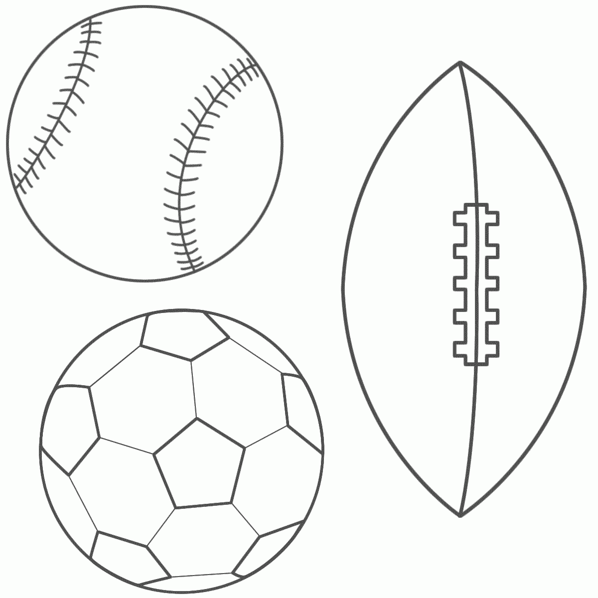Ball Coloring Pages Printable Kidsworksheetfun