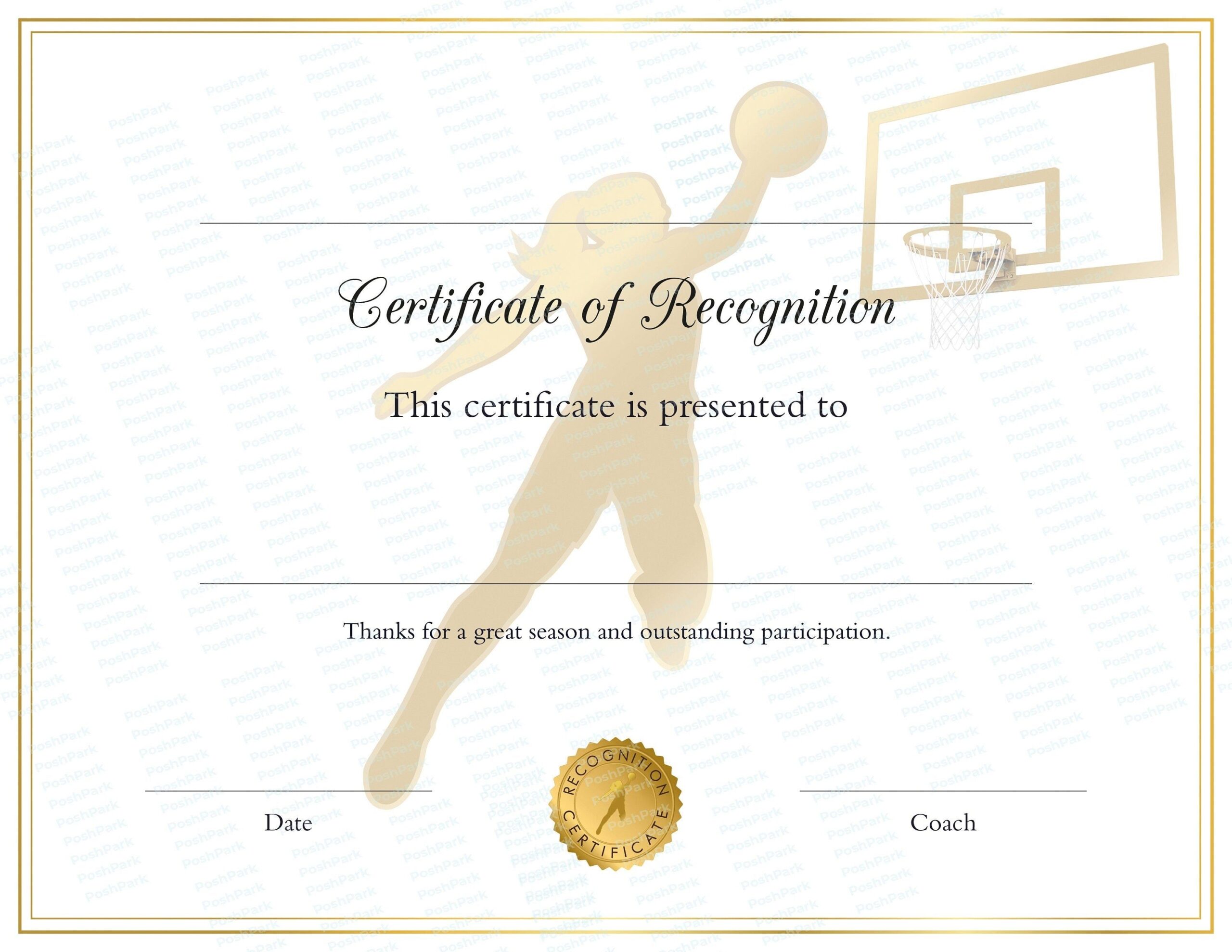 Basketball Award Certificate Editable Canva Template Etsy Artofit