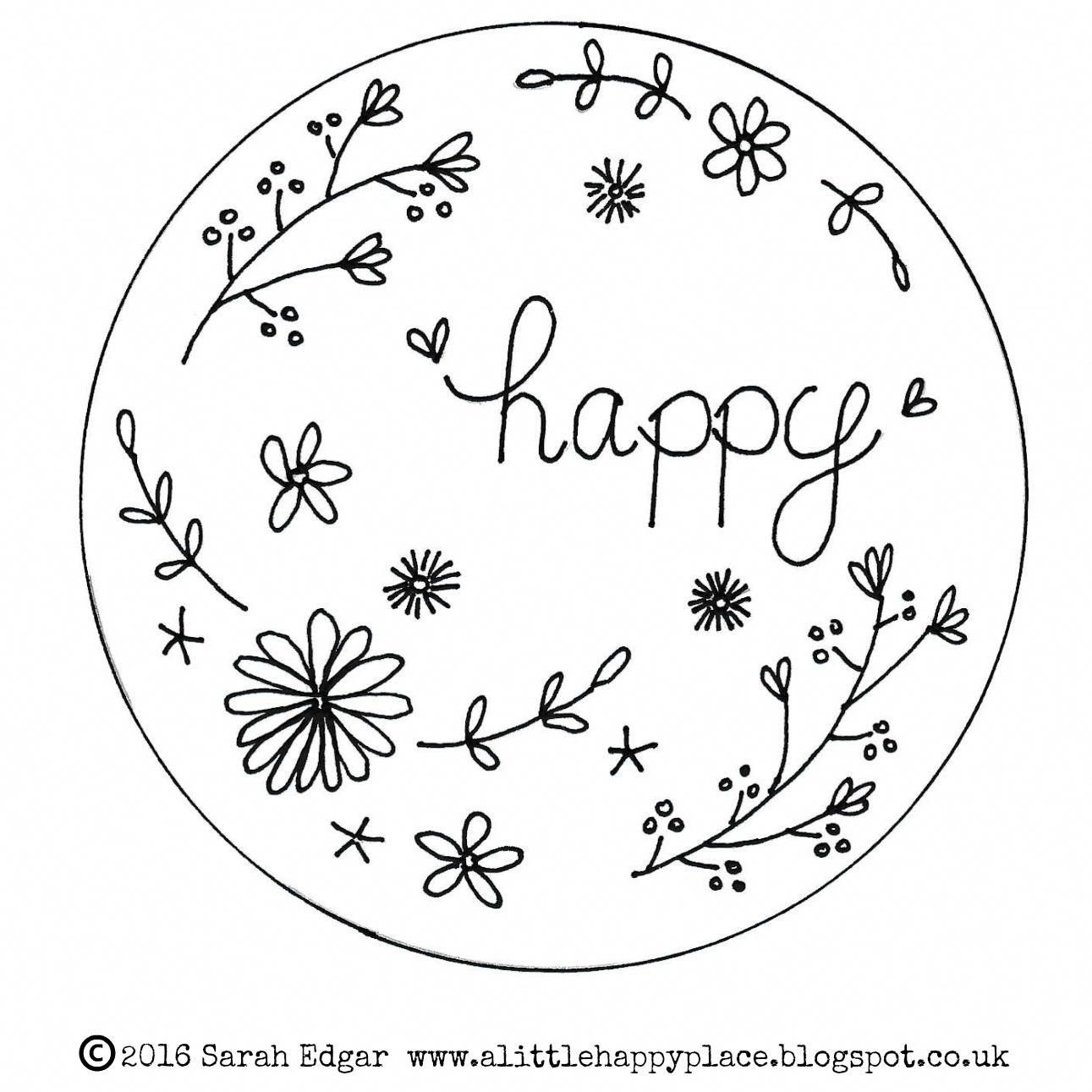 Printable Easy Embroidery Patterns