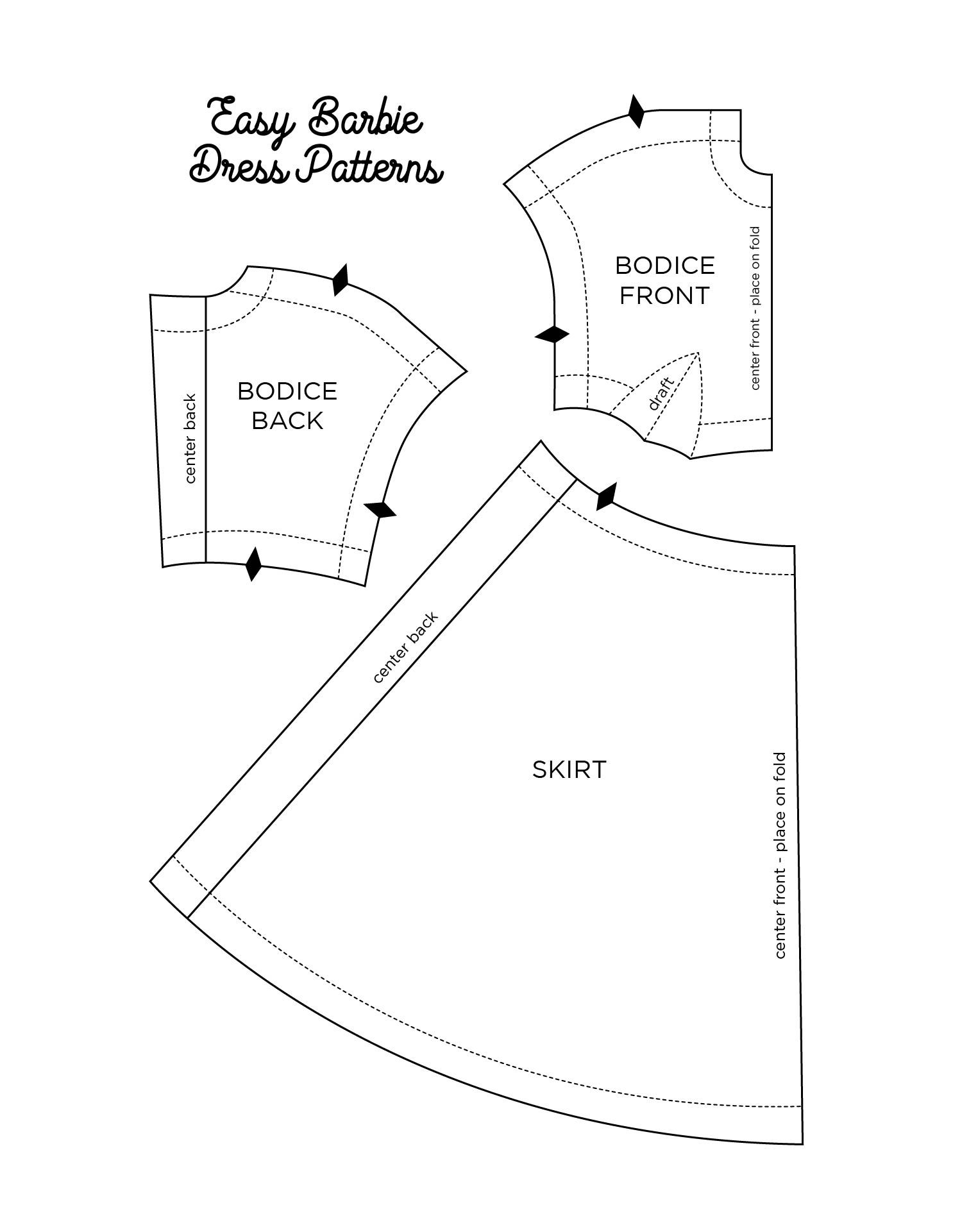 Printable Beginner Dress Patterns