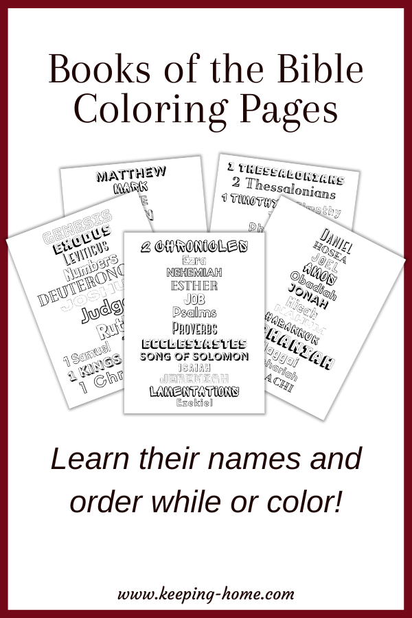 Books Of The Bible Coloring Pages At Netcarlosblog Blog