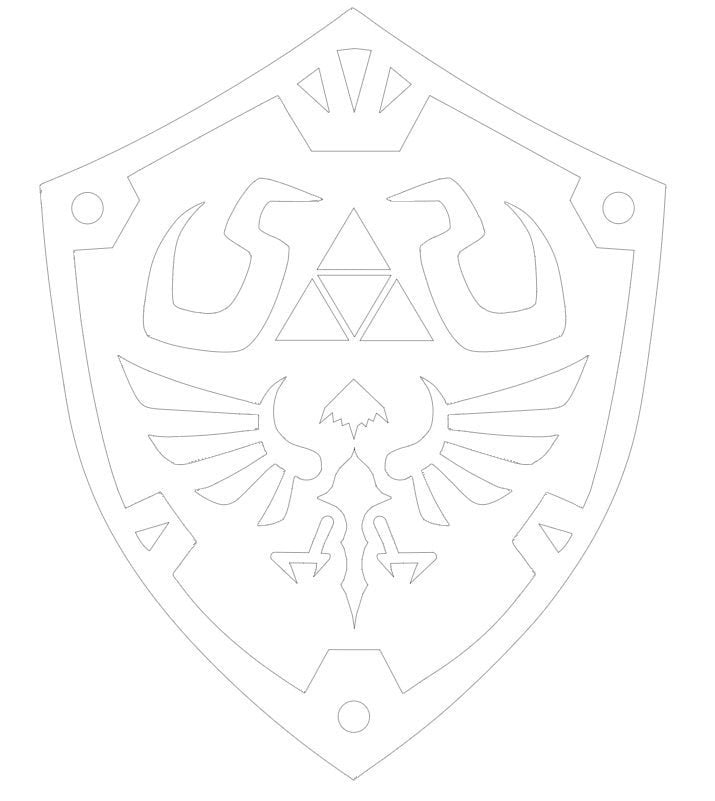 BOTW Breath Of The Wild Hylian Shield SVG Etsy Australia
