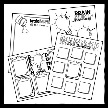Brain Dump Printable Bullet Journal Pages By FIGURED INstruction