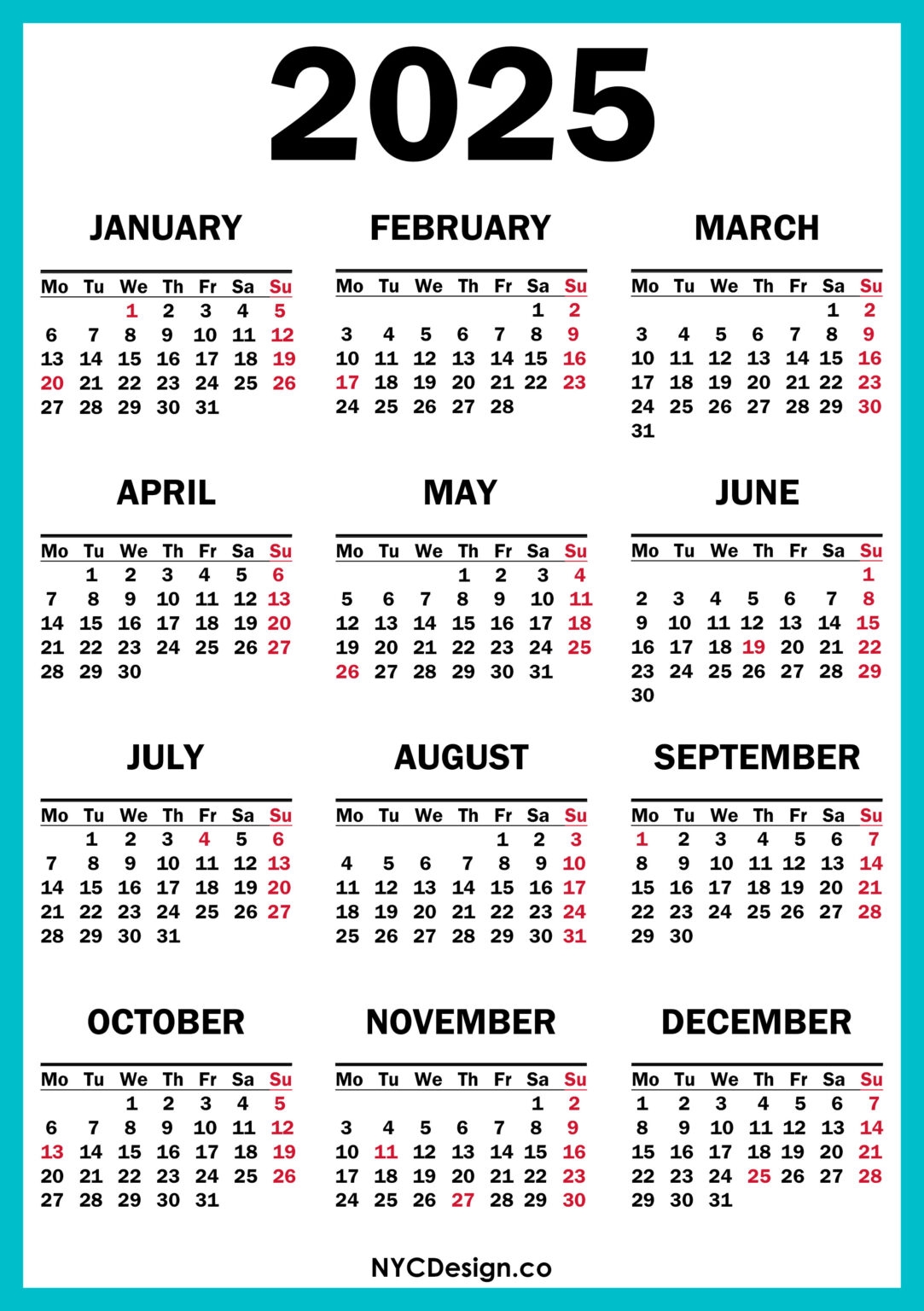 Calendar For 2025 With Holidays Printable Kathie J Martinez