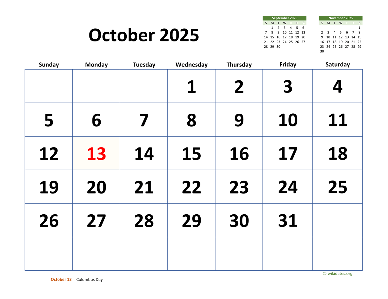 Calendar For October 2025 Printable Sophia E Garratt