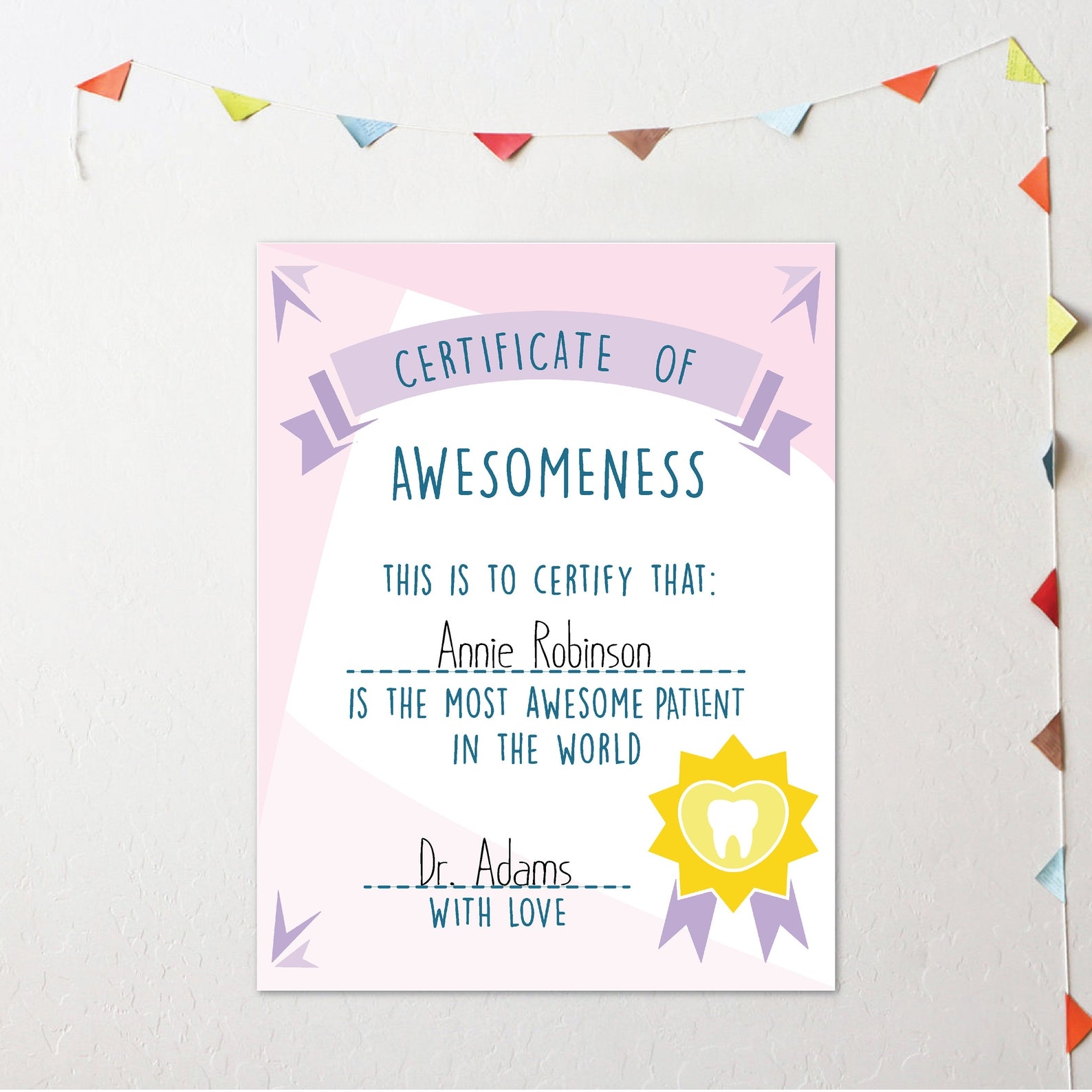 Certificate Of Awesomeness Best Patient Certificate Award Certificate 