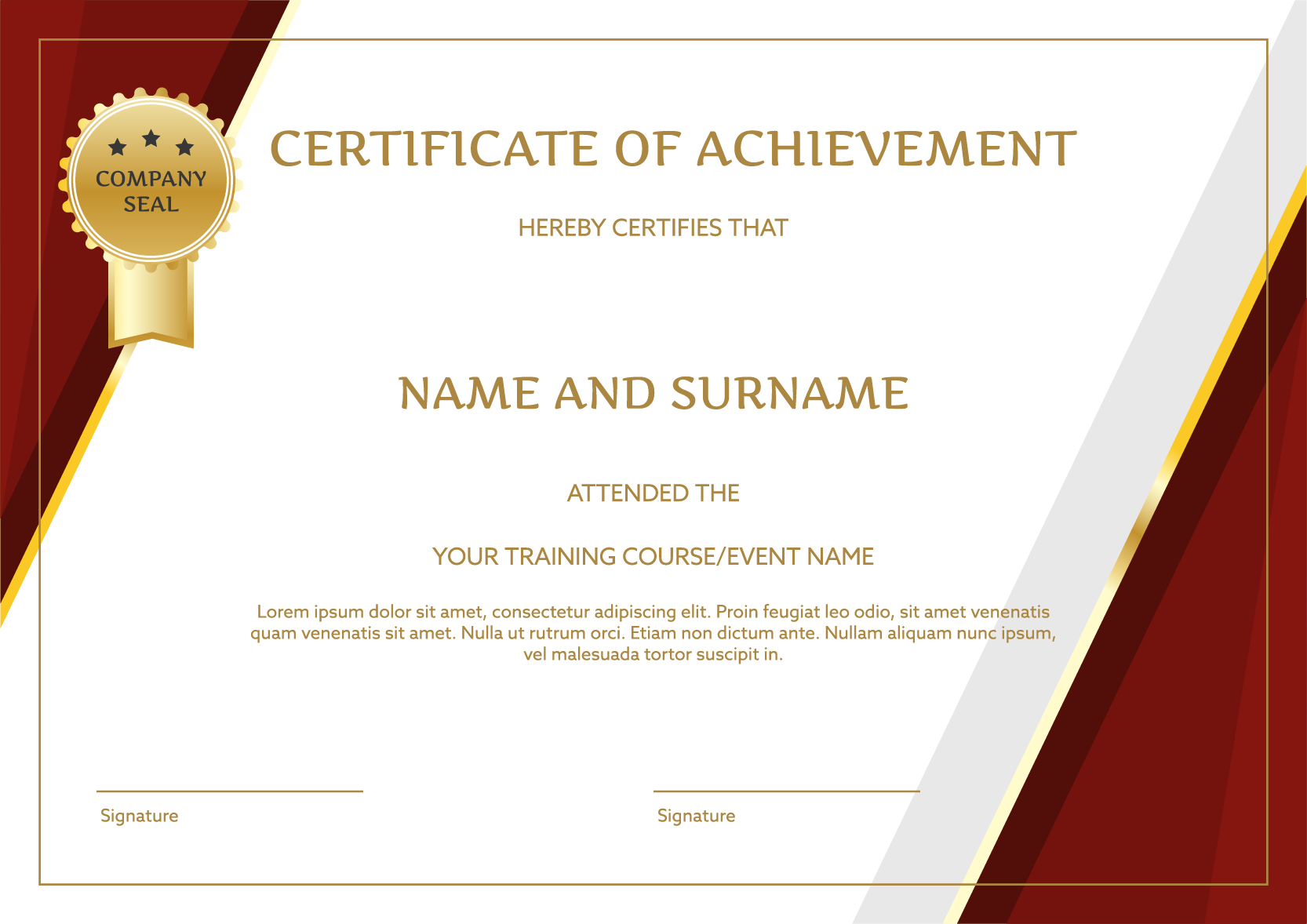 Free Printable Certificate Designer Png