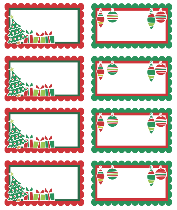 Christmas Labels Ready To Print Free Printable Labels Templates 