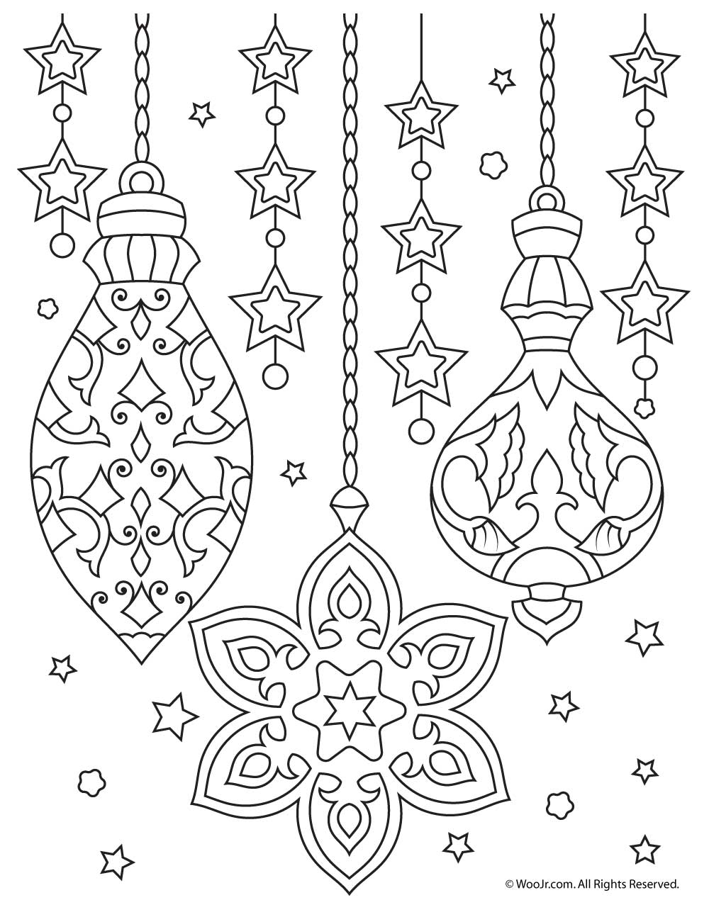Christmas Ornament Adult Coloring Pages Thousand Of The Best 