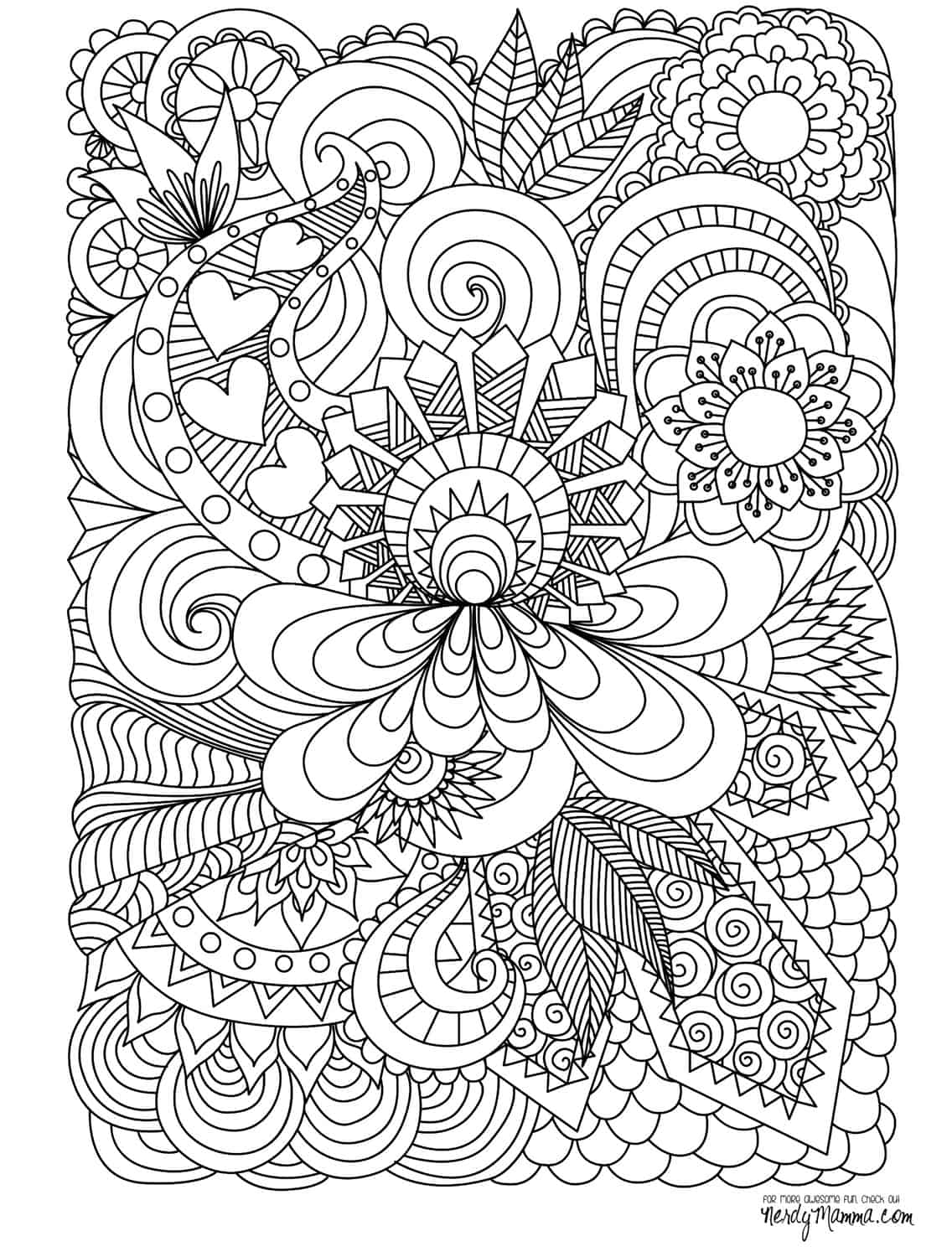 Printable Designs To Color For Adults