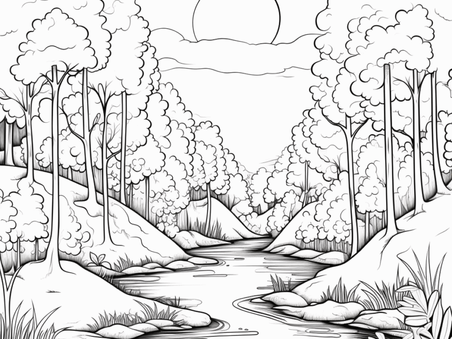 Coloring Page Spring Season 164859 Nature Printable C Vrogue co