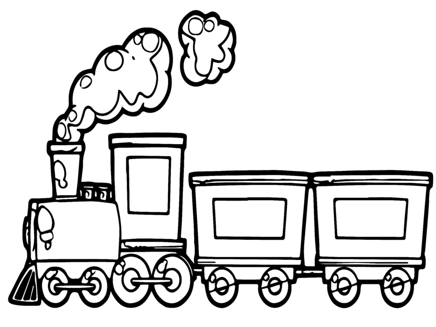 Coloring Trains Printable