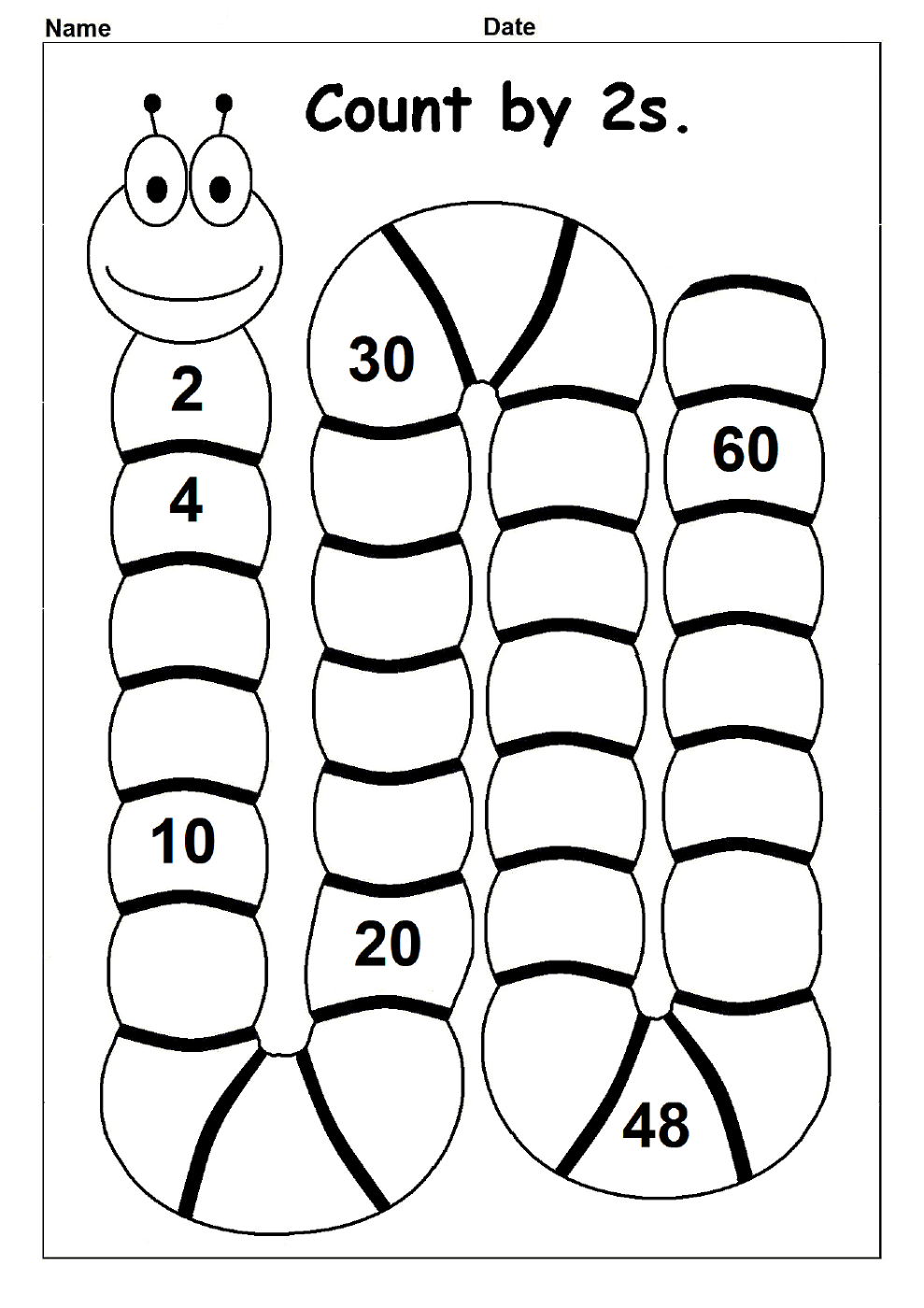 Counting By 2s Worksheets