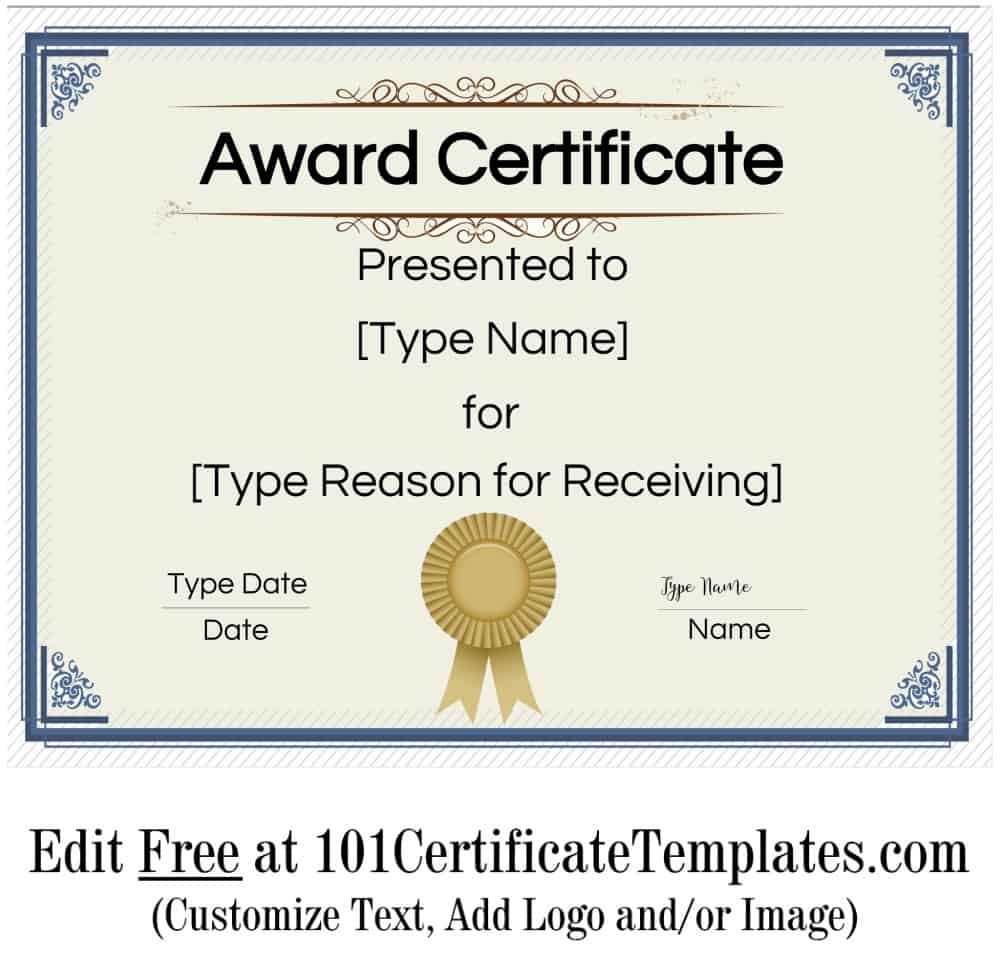 Create A Free Printable Certificate Printable Templates Your Go To 