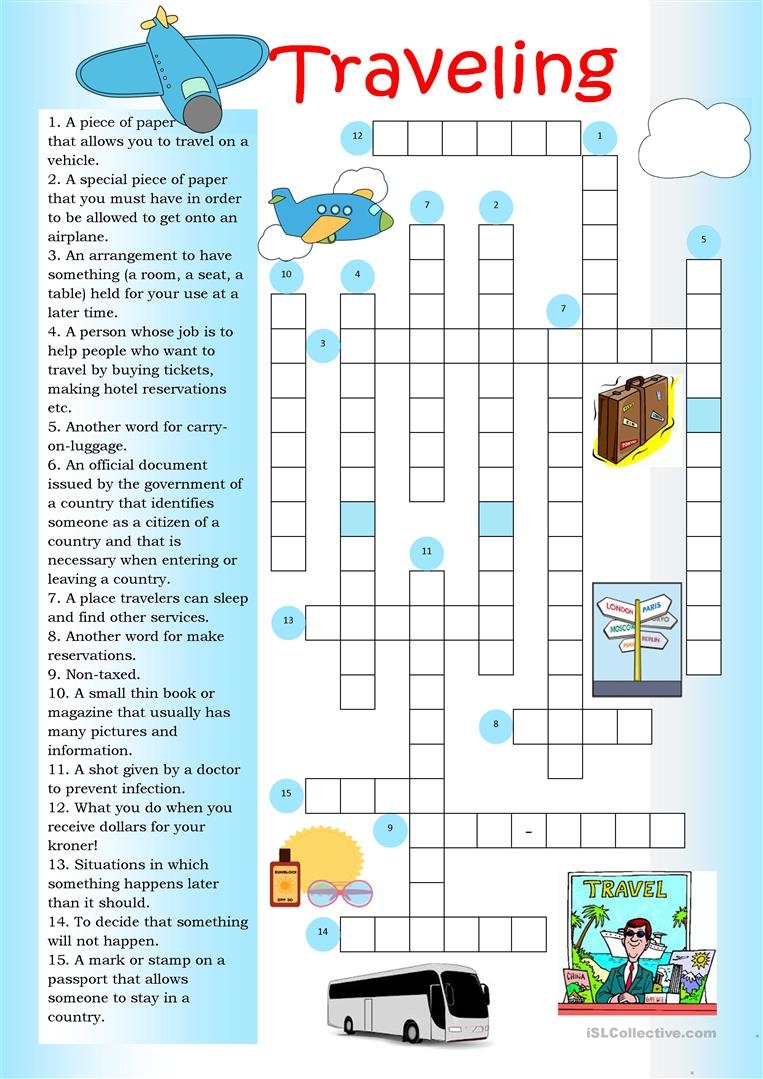 Crossword Puzzle Printable Worksheets Crossword Puzzle Printable Worksheets