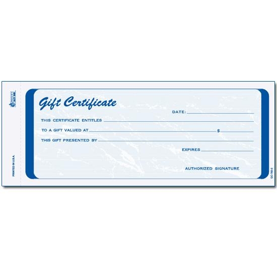 Custom Gift Certificate Books Stub Carbon Copy Snap Set DesignsnPrint
