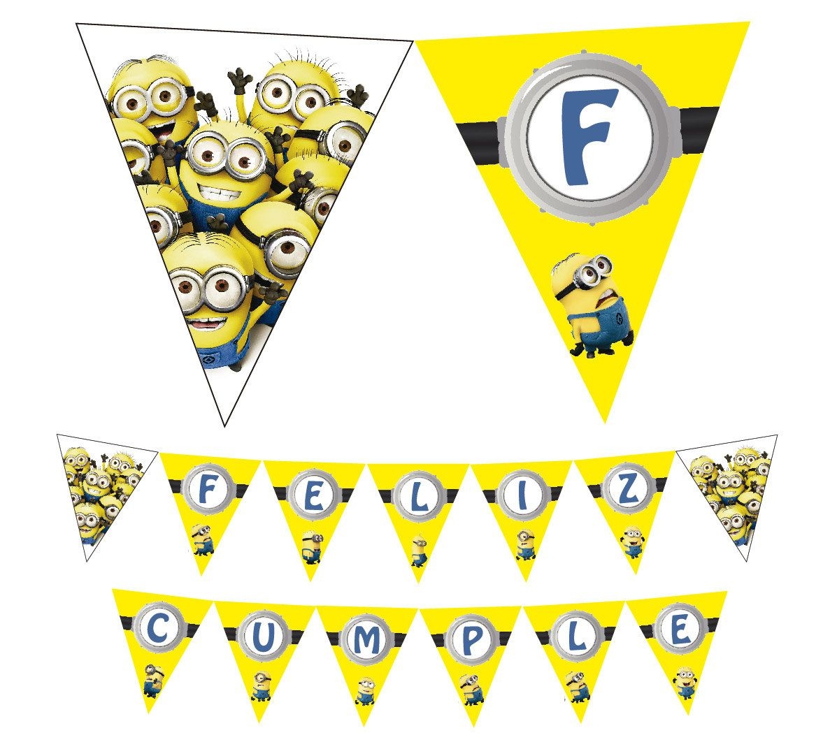 Minion Theme Birthday Banner Free Printable