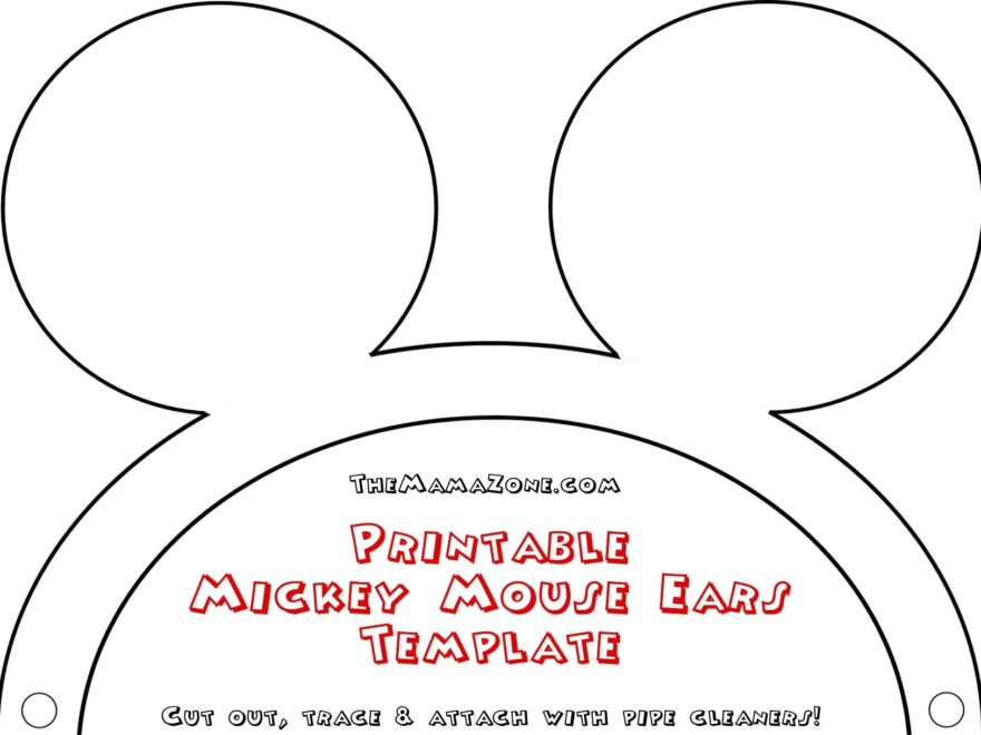 Disney Ears Template