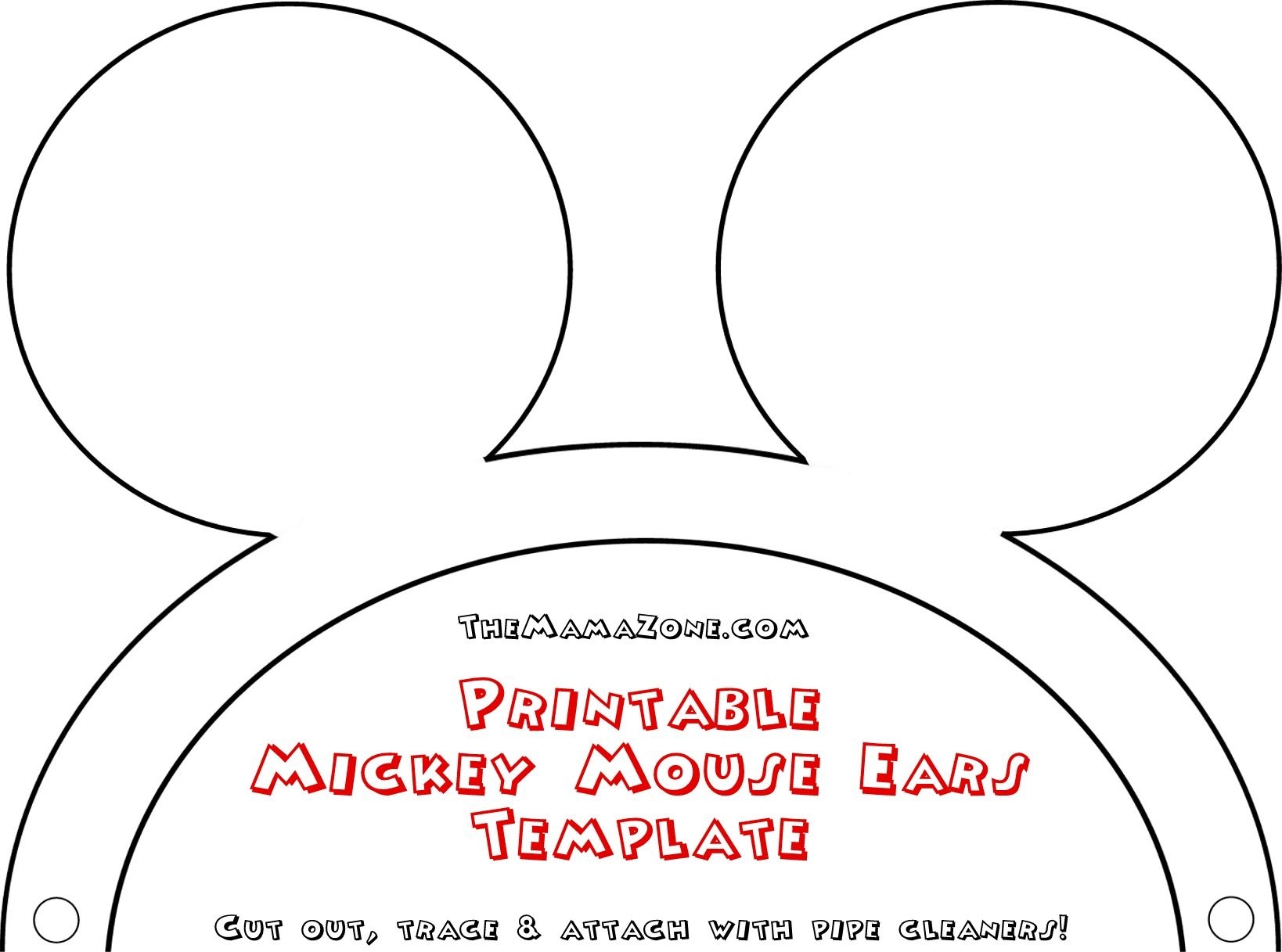 Disney Ears Template