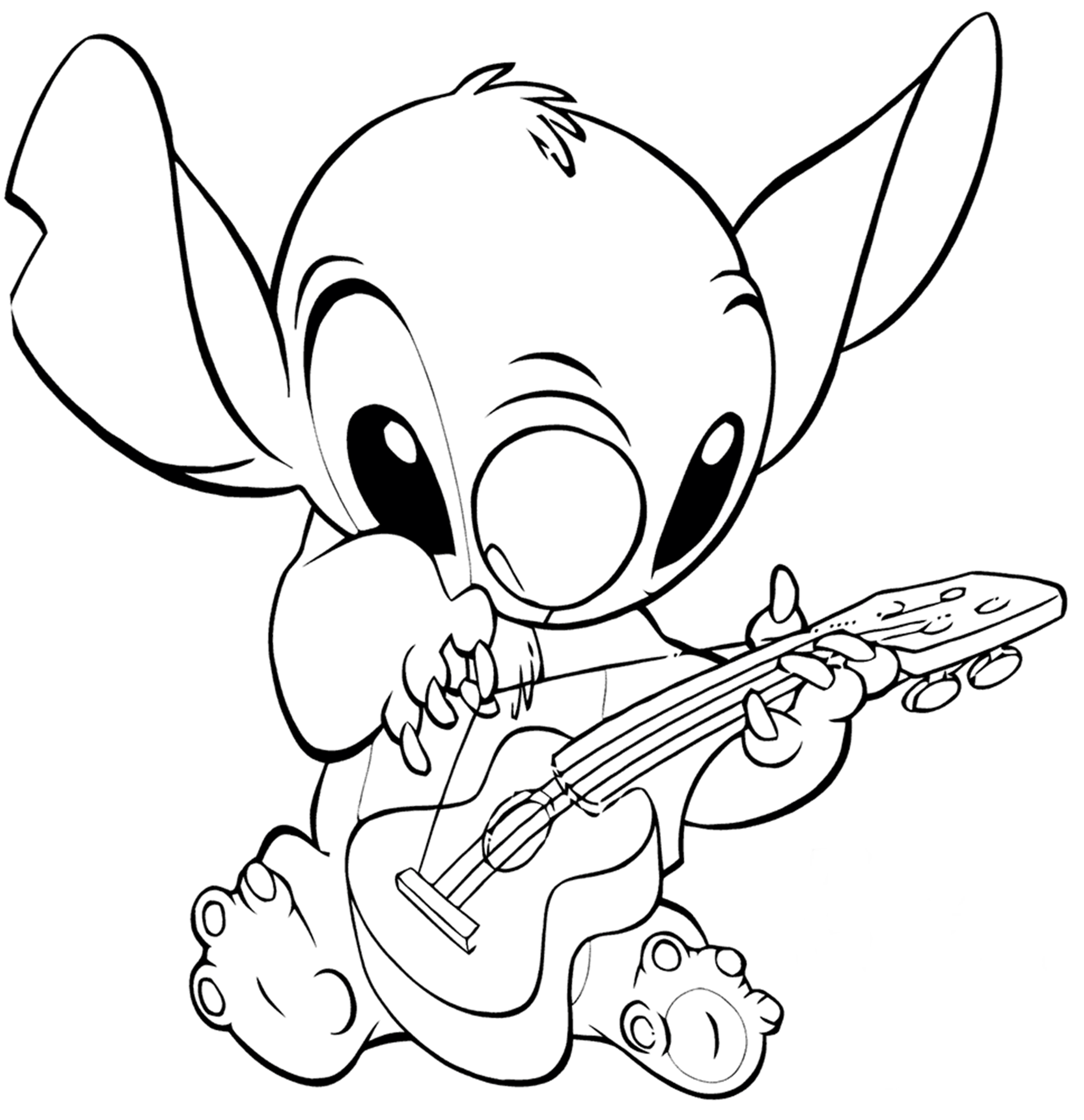 Disney Stitch Coloring Pages Free Printable Templates