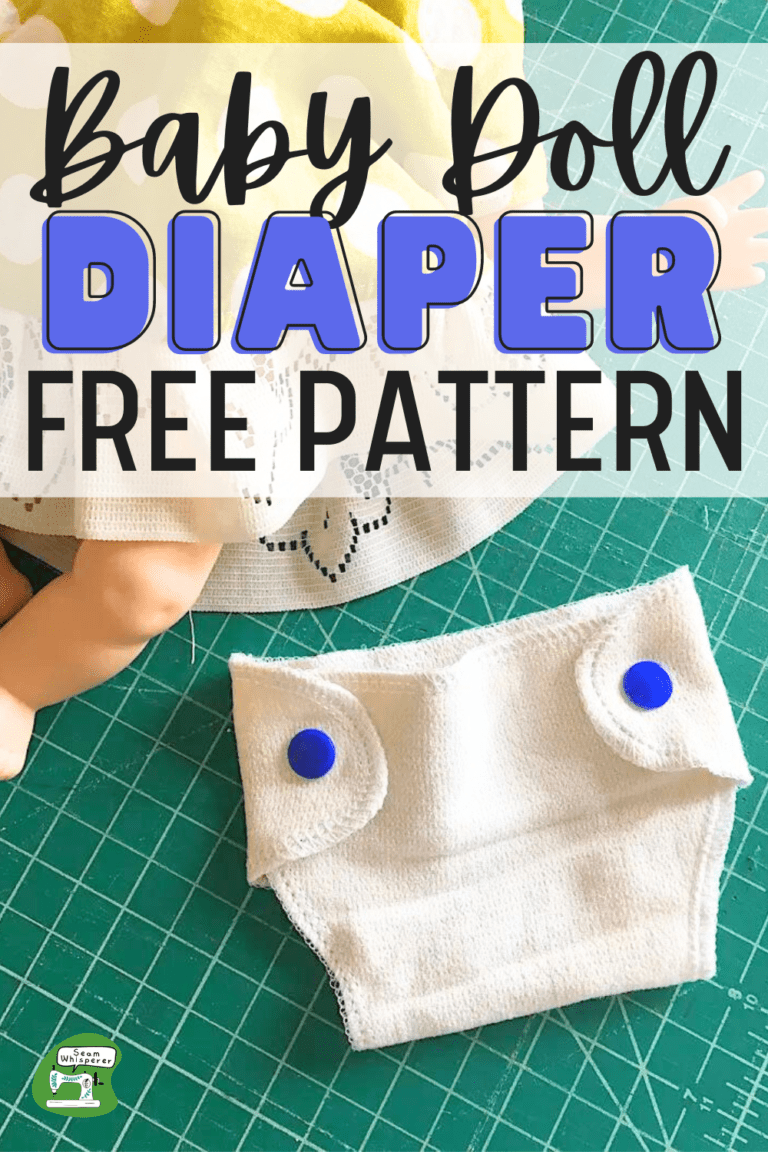 DIY Baby Doll Diaper Free Pattern 