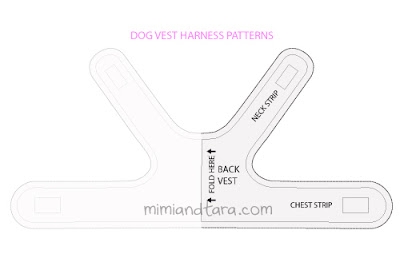 Dog Vest Harness Patterns PDF PATTERN Mimi Tara