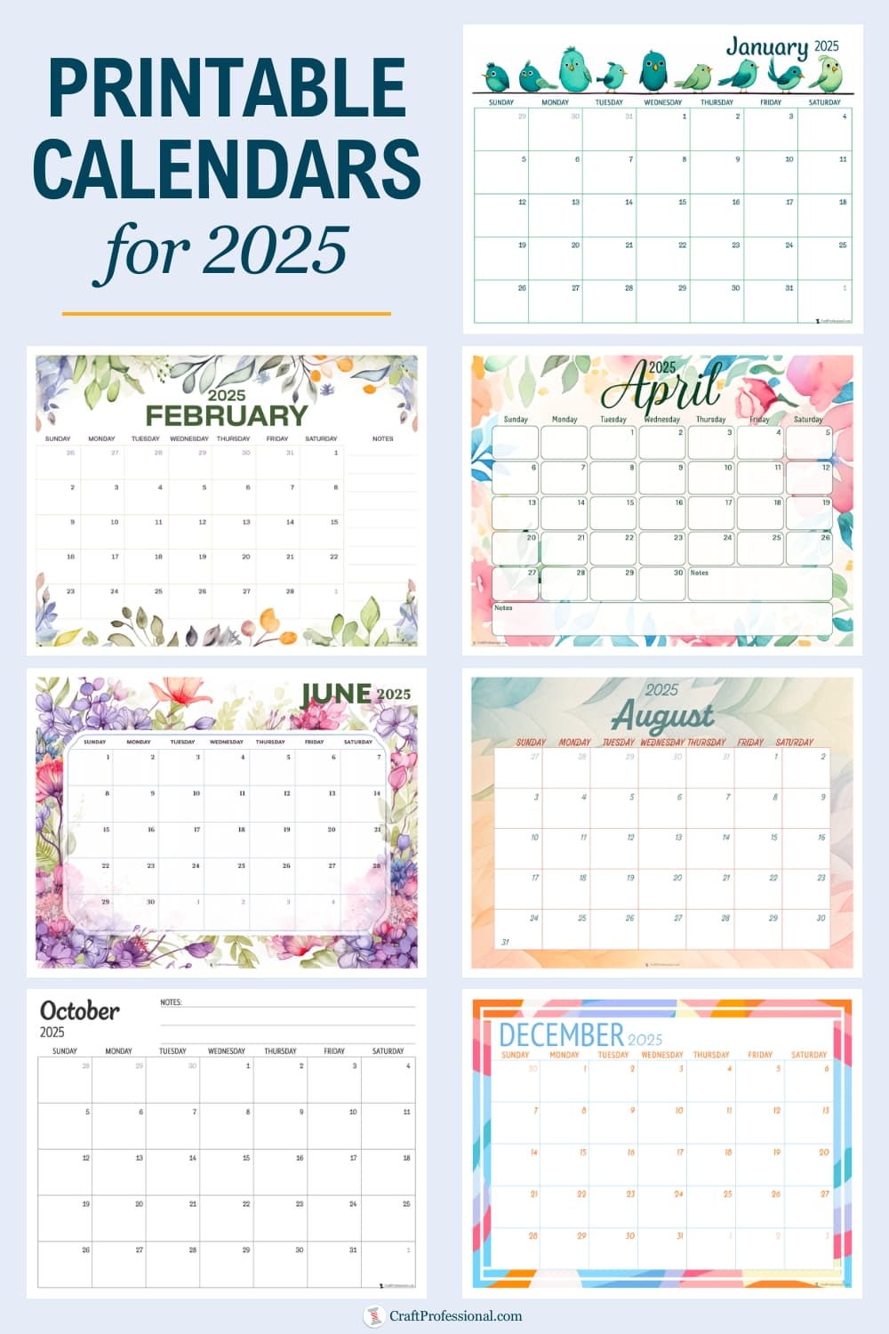 Download Customizable Printable Calendar 2025 Calendar Gallery