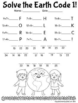 Earth Day Math Worksheets