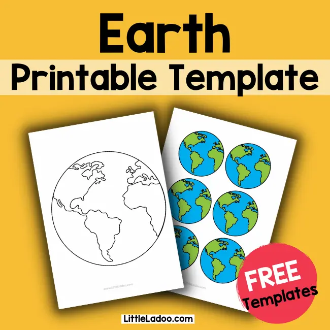 Easy Printable Earth Pattern