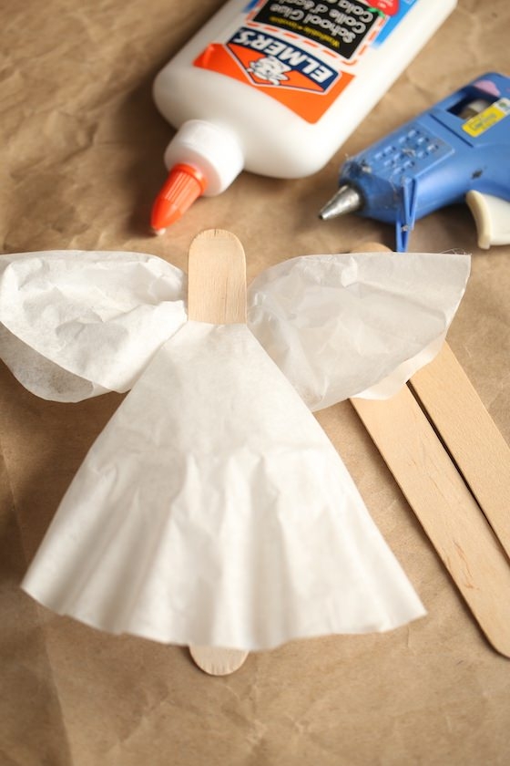Printable Coffee Filter Angel Pattern