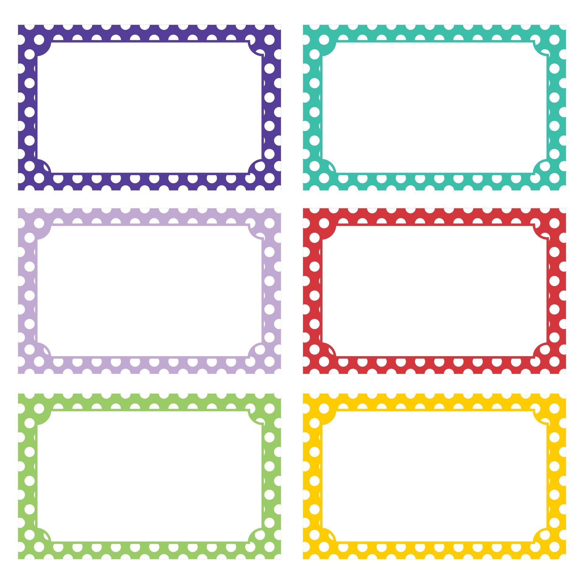 Editable Printable Labels