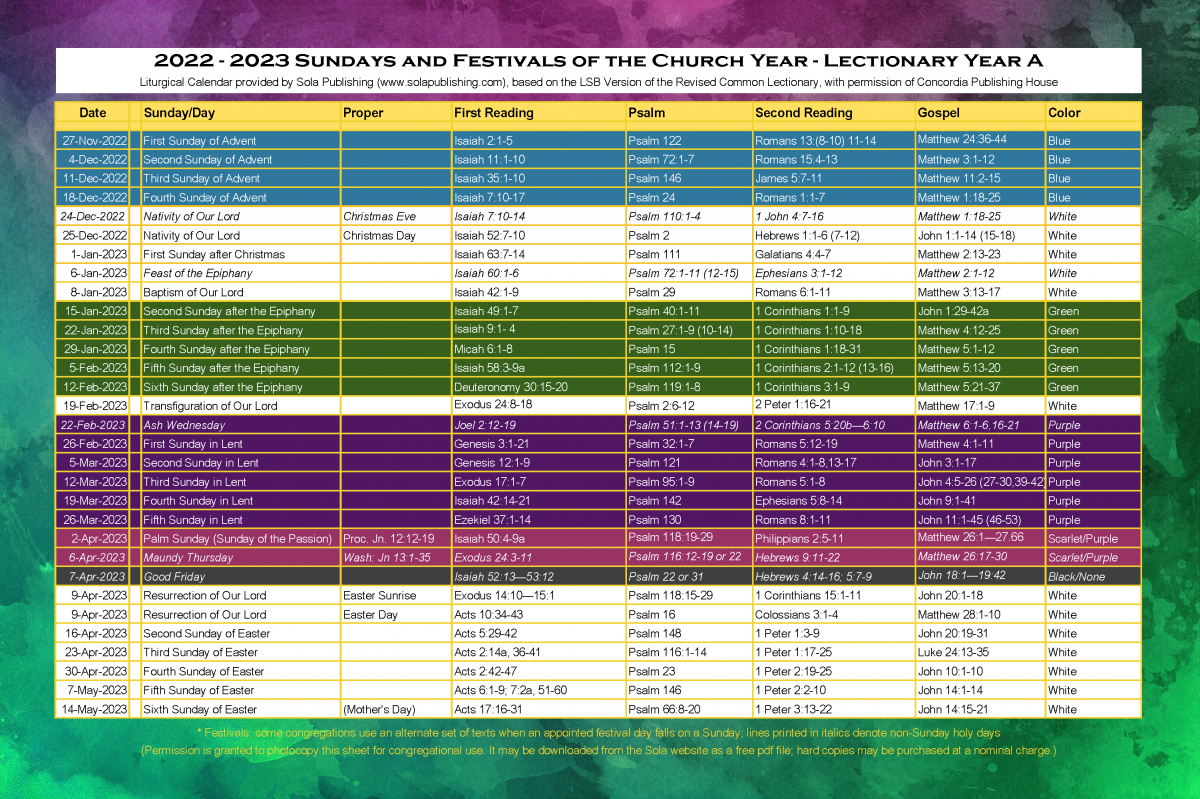 Episcopal Liturgical Calendar 2025 Colors Chloe Delcina