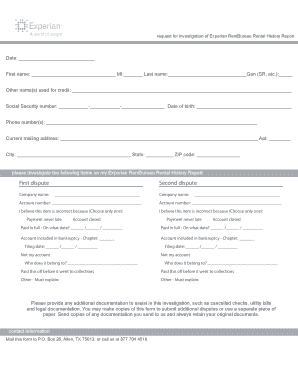 Experian Credit Report Request Form Pdf Page 2 PdfFiller