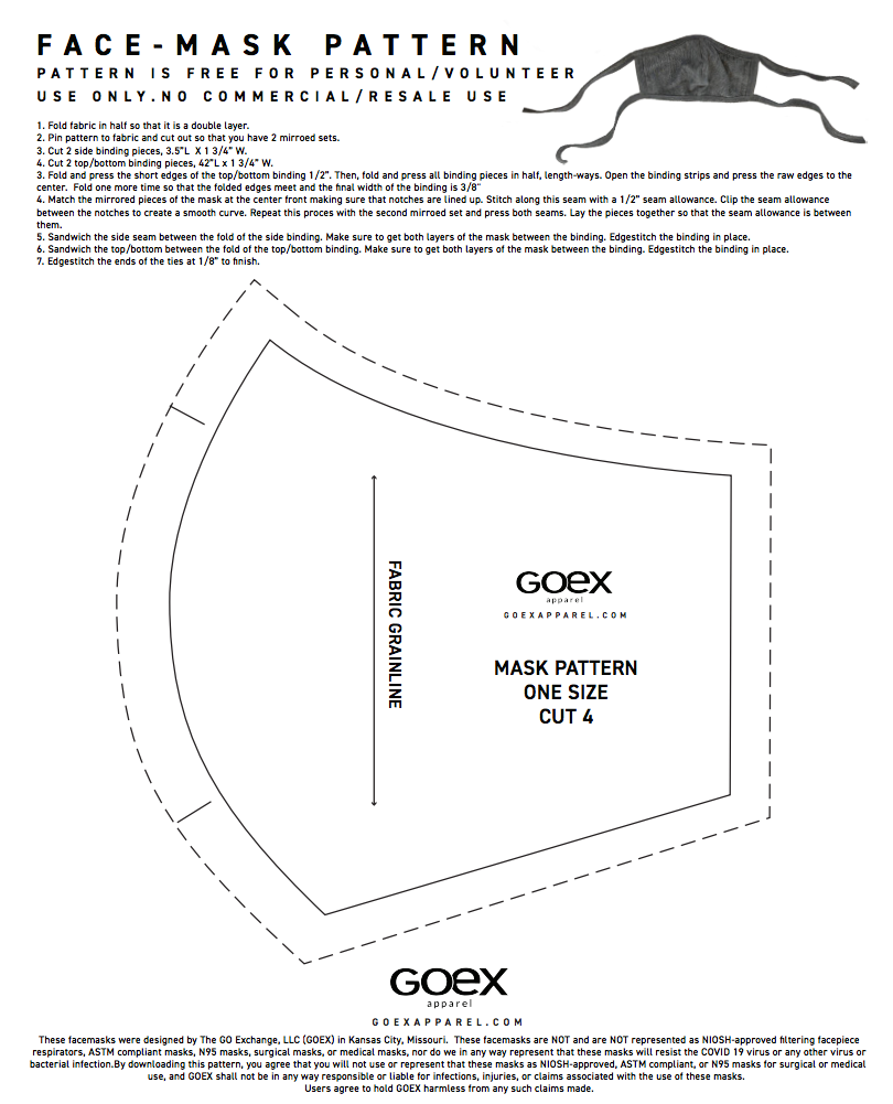 Fabric Mask Printable Pattern Pattern Stencils