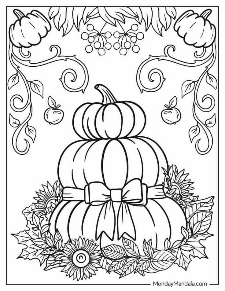 Autumn Coloring Pictures Printable