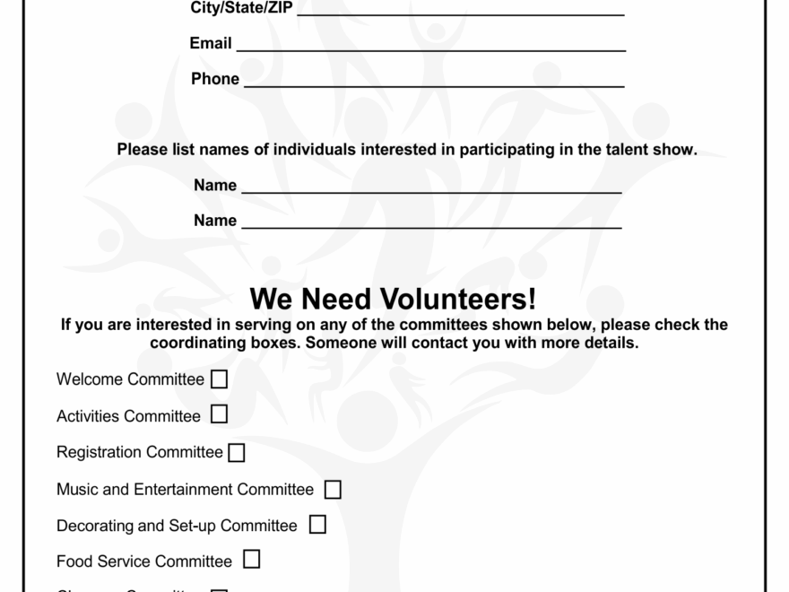 Family Reunion Forms 7 Free PDF Printables Printablee
