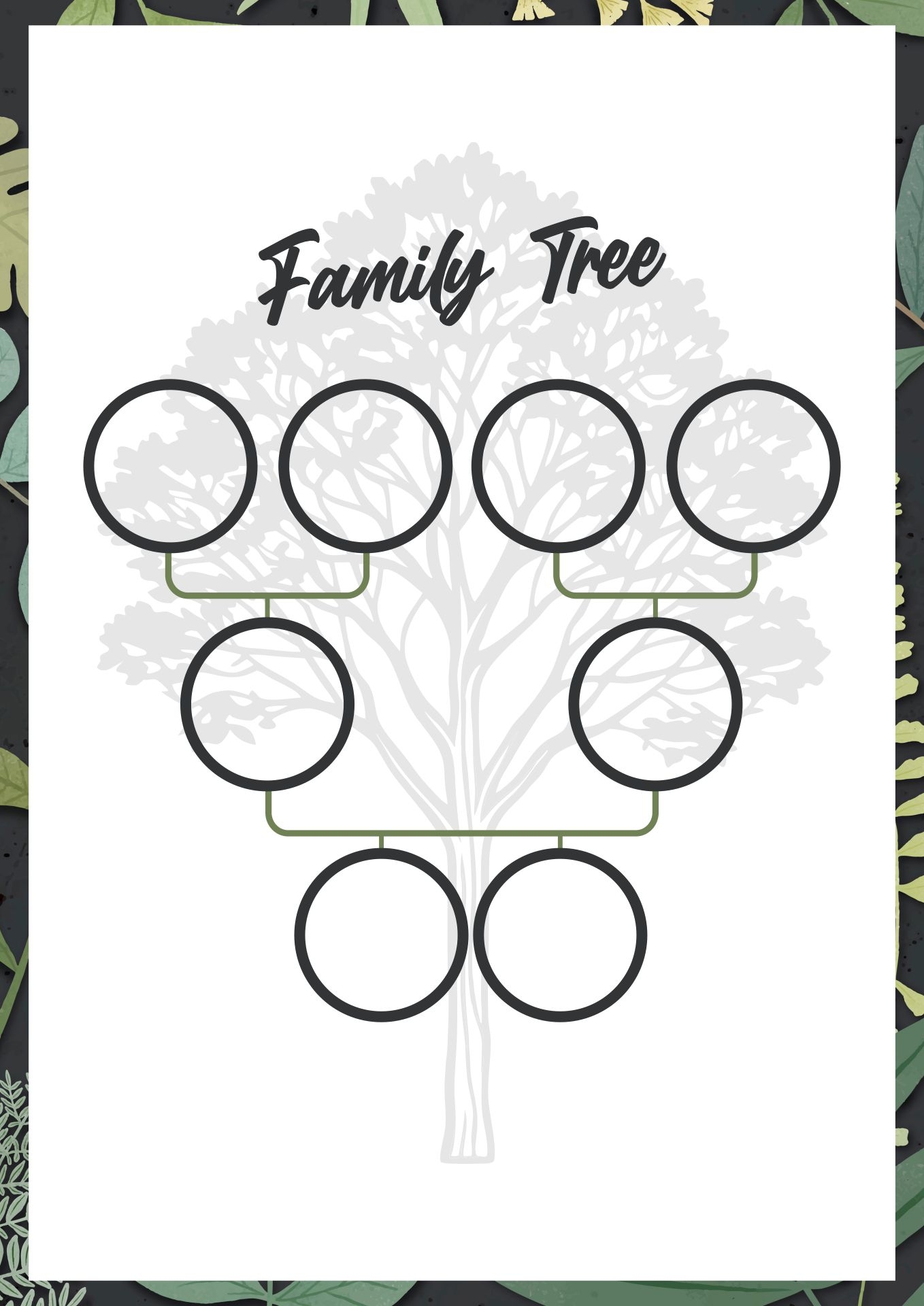 Printable Family Tree Worksheet
