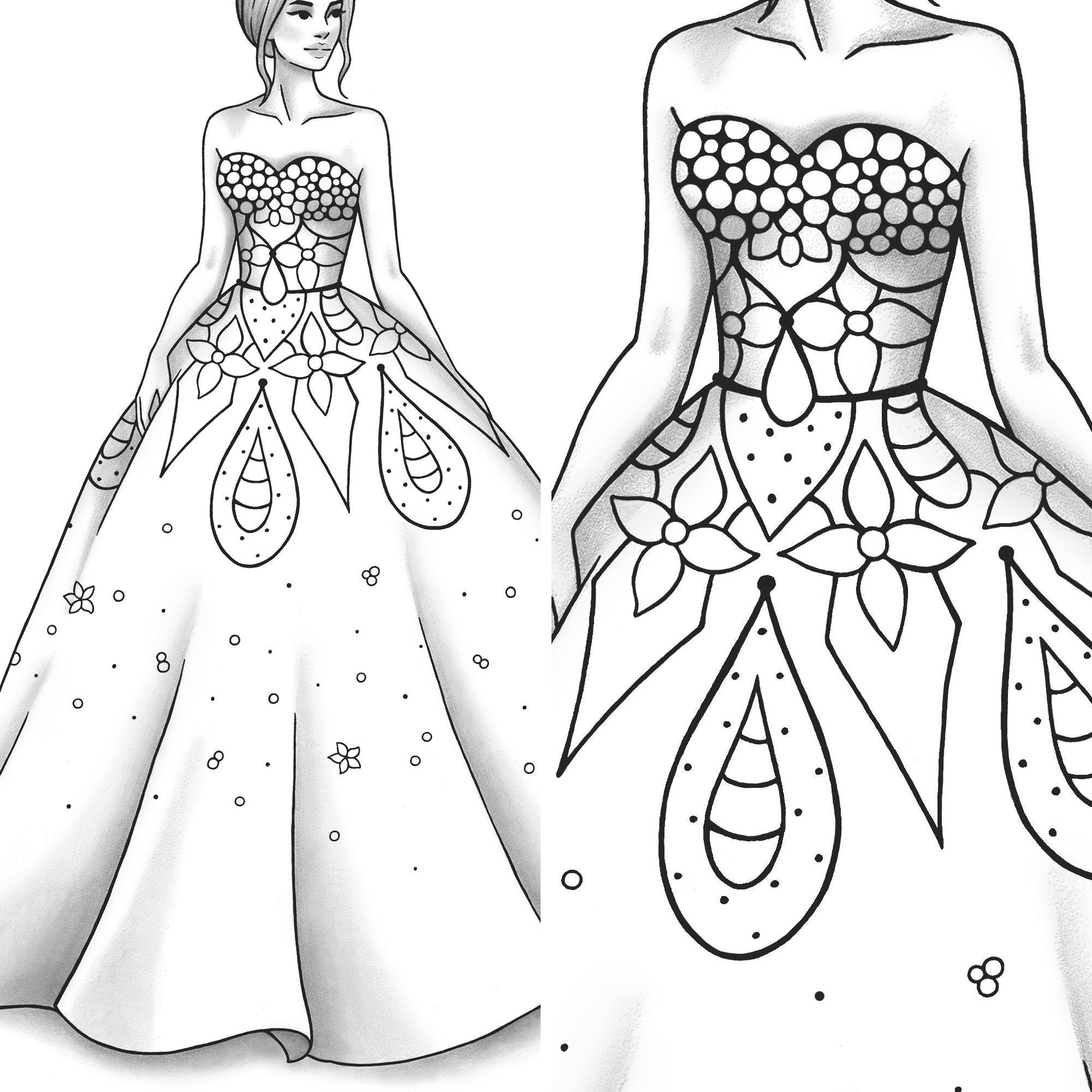 Fashion Design Coloring Pages