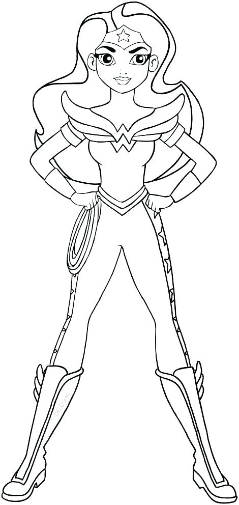 Girl Superhero Coloring Pages Printable