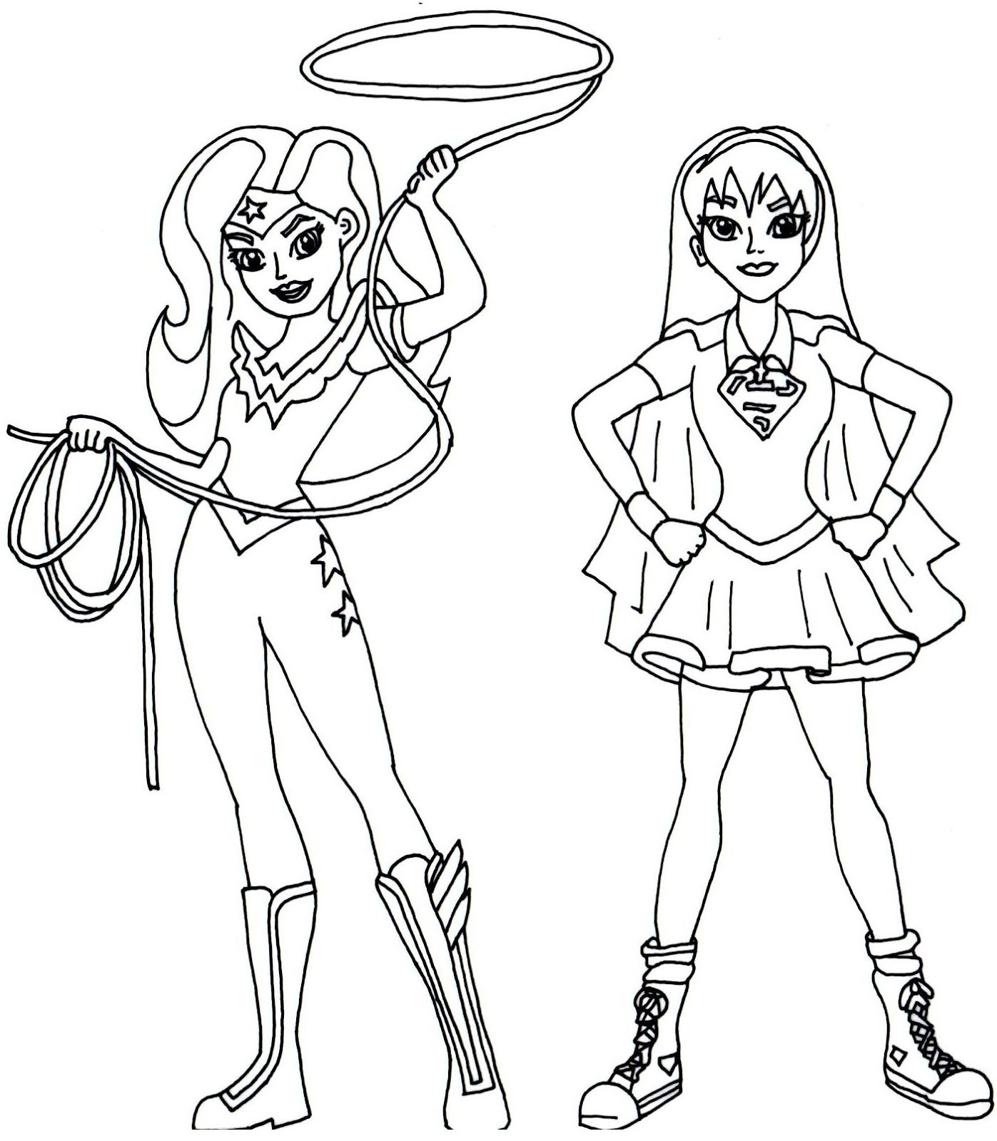 Female Superhero Coloring Pages At GetColorings Free Printable 