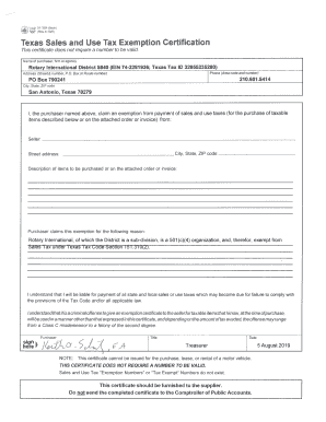 Blank Printable Copy Of Texas Sales Tax Report