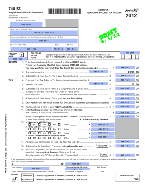 Ky Individual Income Tax Ez Return 2025 Printable