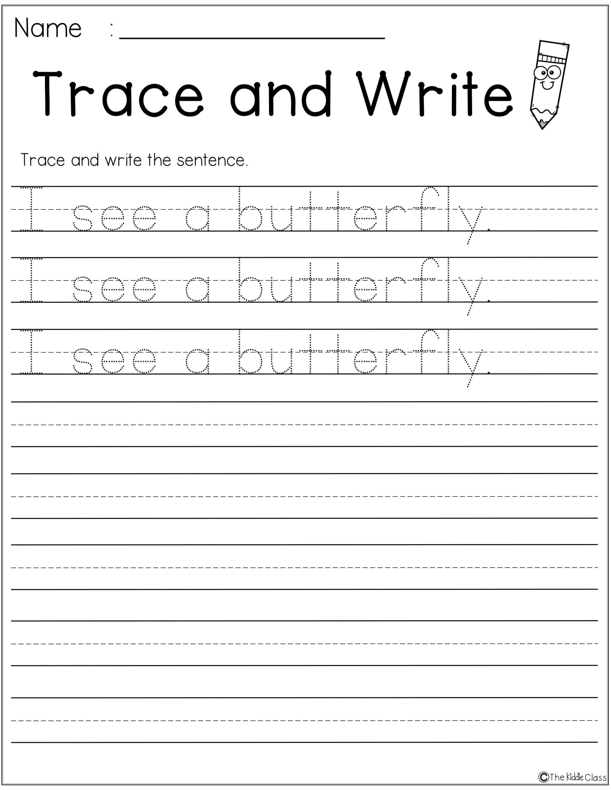 First Grade Handwriting Worksheets