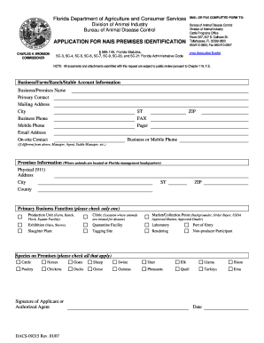 Florida Department Of Agriculture Forms Fill And Sign Printable