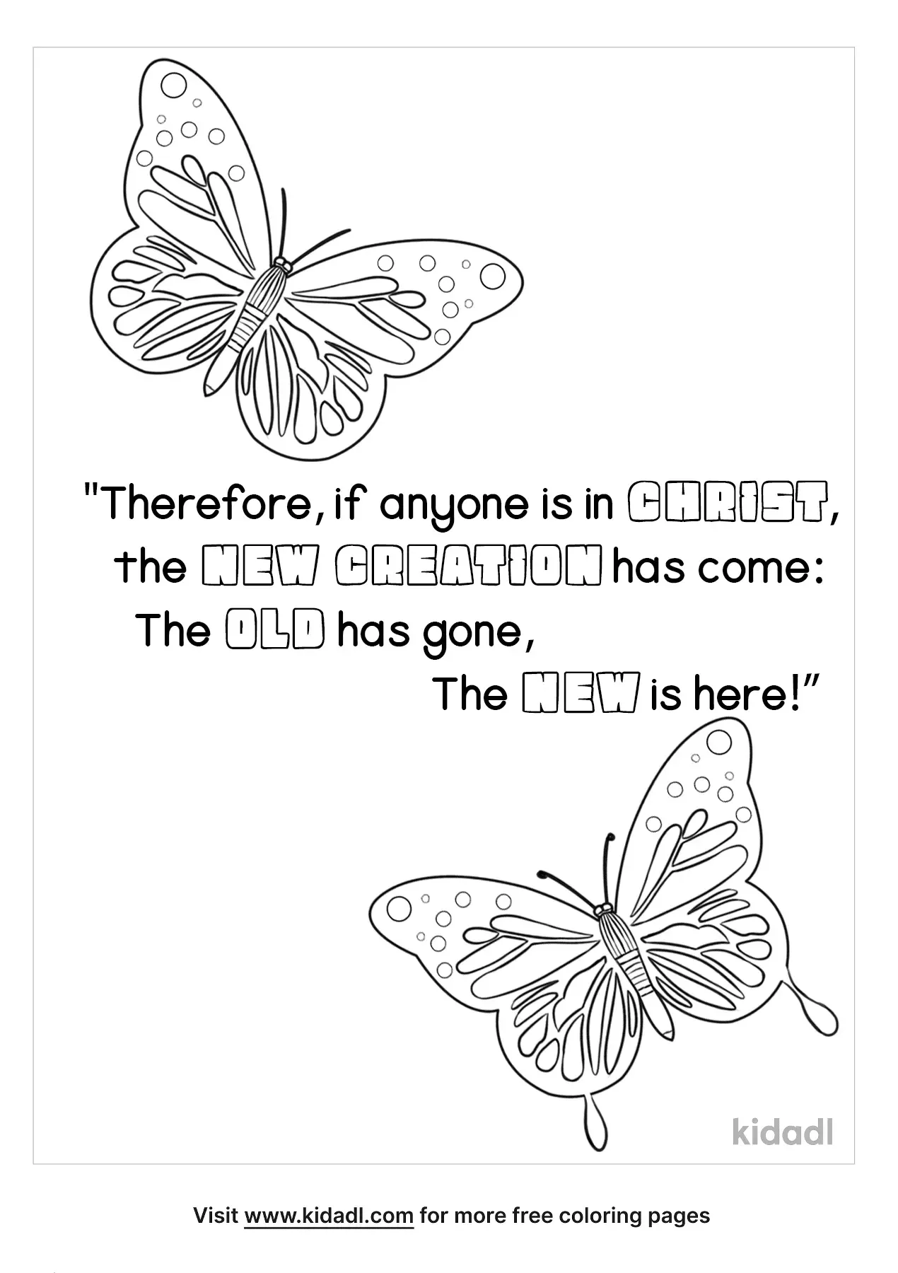 Free 2 Corinthians 5 17 Coloring Page Coloring Page Printables Kidadl