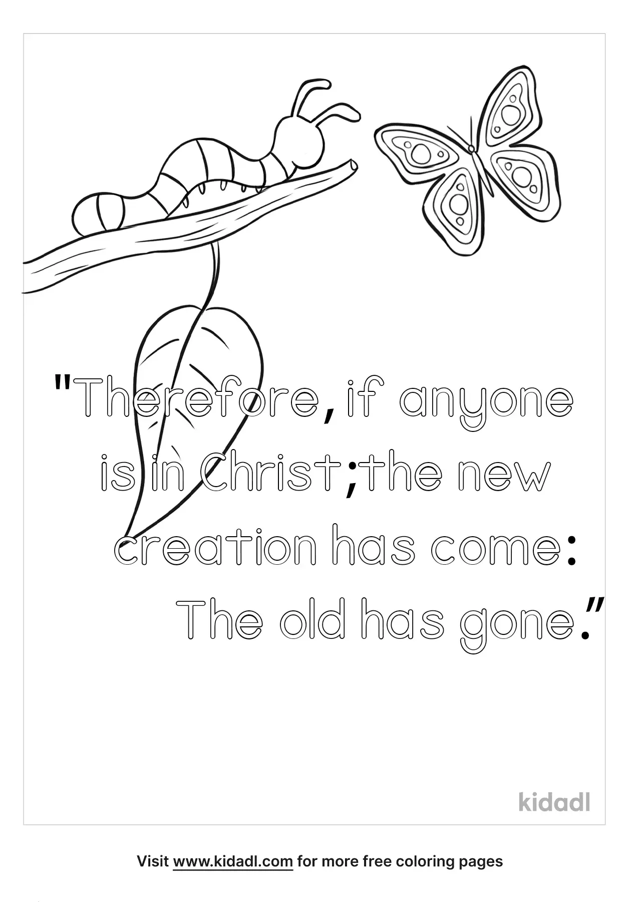 Free Printable Coloring Sheet On 2 Corinthians 5-17