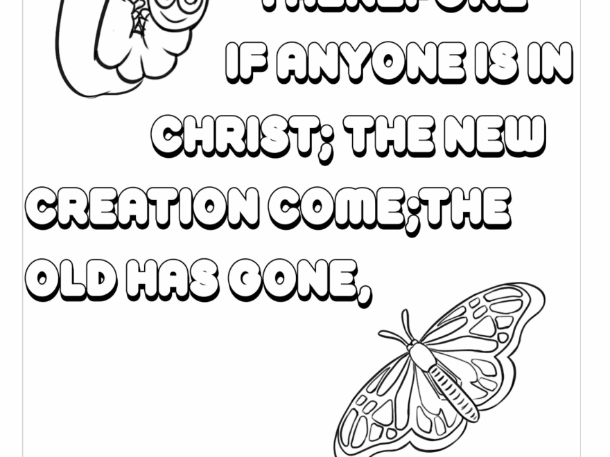 Free 2 Corinthians 5 17 Coloring Page Coloring Page Printables Kidadl